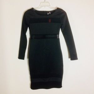 Black fitted dress